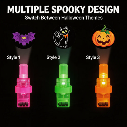 🎃Halloween LED Projection Finger Lights - Multi-Color Trick-Treat Goodie Bag Fillers🎃