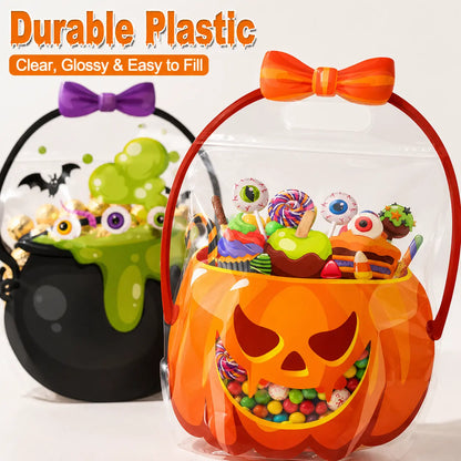 🎃Halloween Plastic Goodie Bags, Trick or Treat Candy Bags 🎃