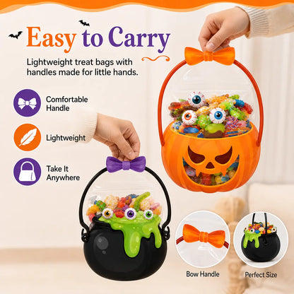 🎃Halloween Plastic Goodie Bags, Trick or Treat Candy Bags 🎃